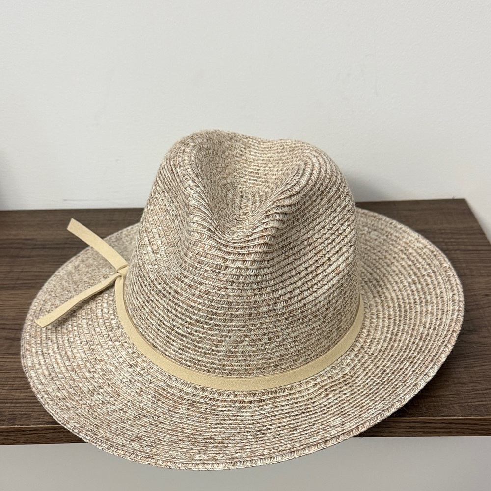 Soma Tan Straw Hat with Cream Ribbon - Picture 2 of 6